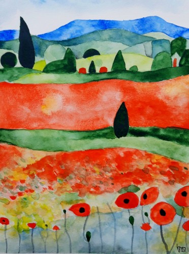 Campo de amapolas