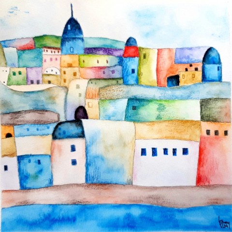 Ciudad junto al mar